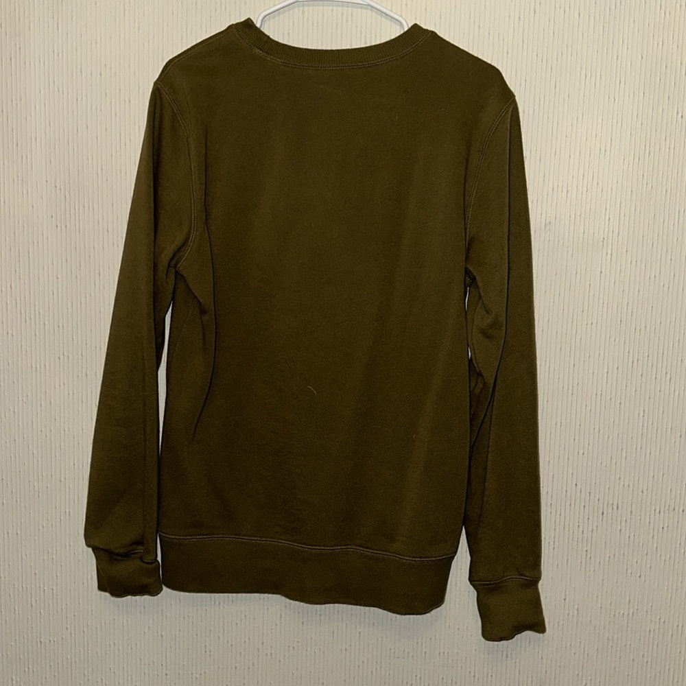 North Face Heritage Patch Crew Forrest Green S - image 2